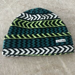 Autumn Beanie Chevron Ribbed Knit Cuffed Outdoor Colorful Unisex